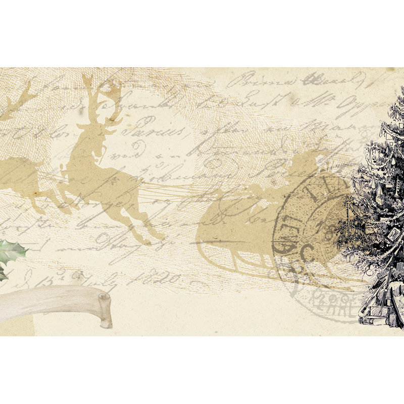 Christmas Greetings Collection D by Jennifer Paxton Parker - Graphic Art Print, 61cm H x 91cm W, Wrapped Canvas