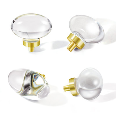 Oversized 1.9" Length Oval Knob Multipack