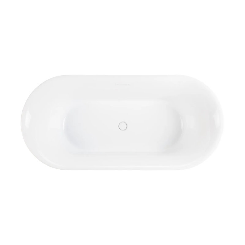 Signature Hardware Giosa 67''' Freestanding Soaking Acrylic Bathtub