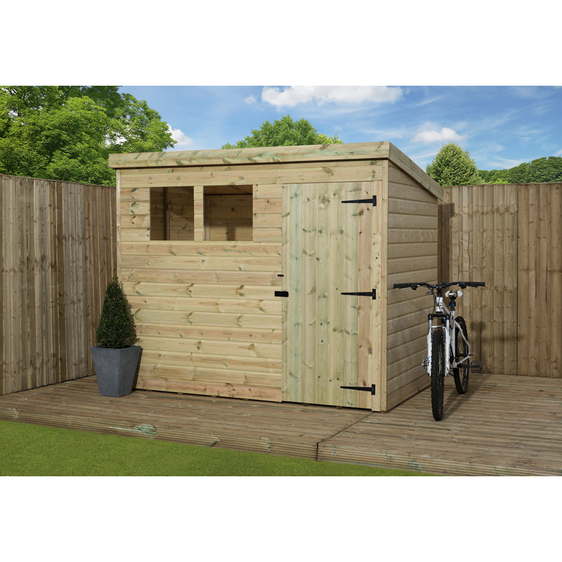 7 Ft. W x 6 Ft. D Shiplap Pent Wooden Shed