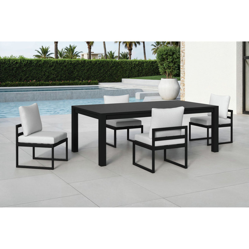 Chaise d'appoint Picket House Furnishings Fontaine avec oléfine beige et noir Whistler