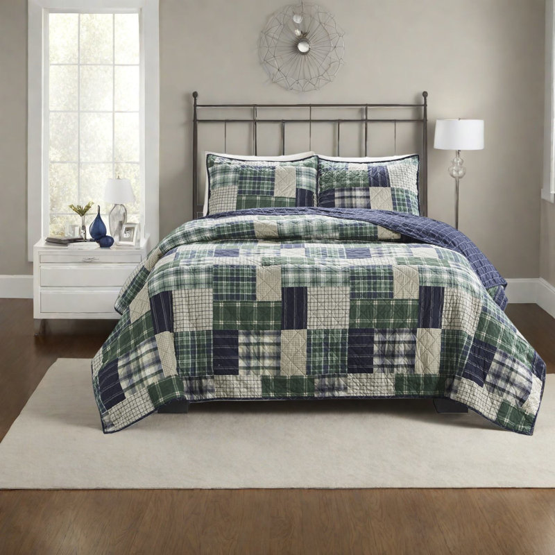 Reversible Bedding Sets Microfiber Full Queen Rustic Farmhouse Home