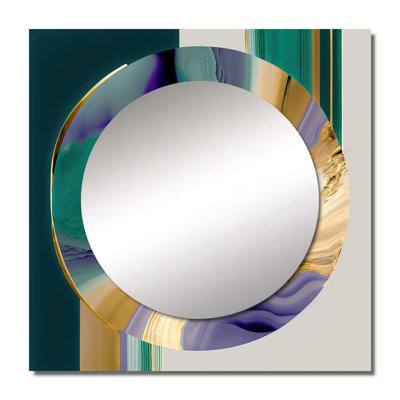 Rontez - Modern Square Mirror Wall Art For Bathroom