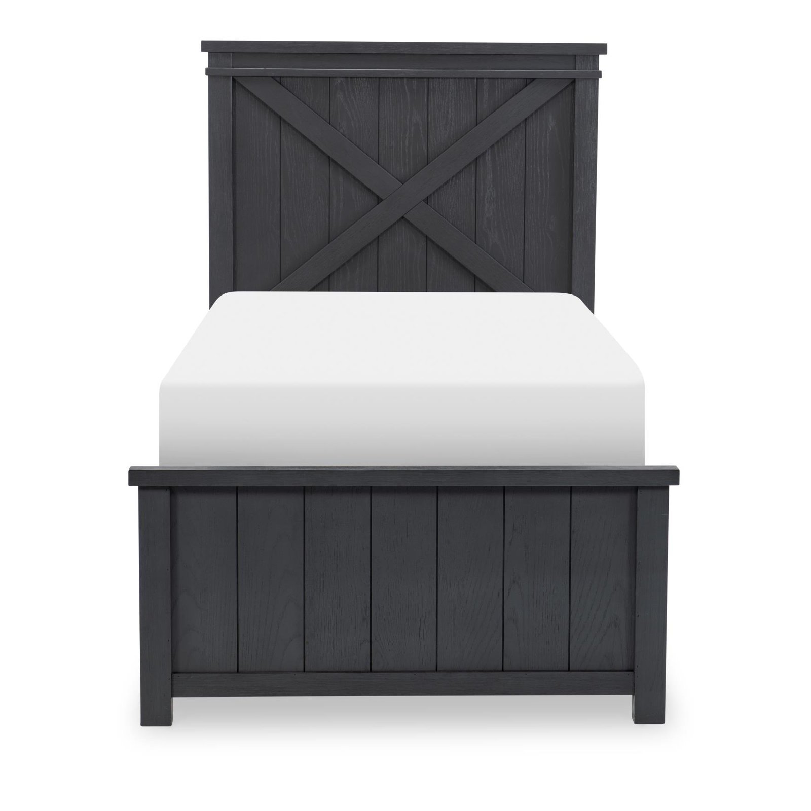 COMPLETE PANEL BED 33, Twin, Black