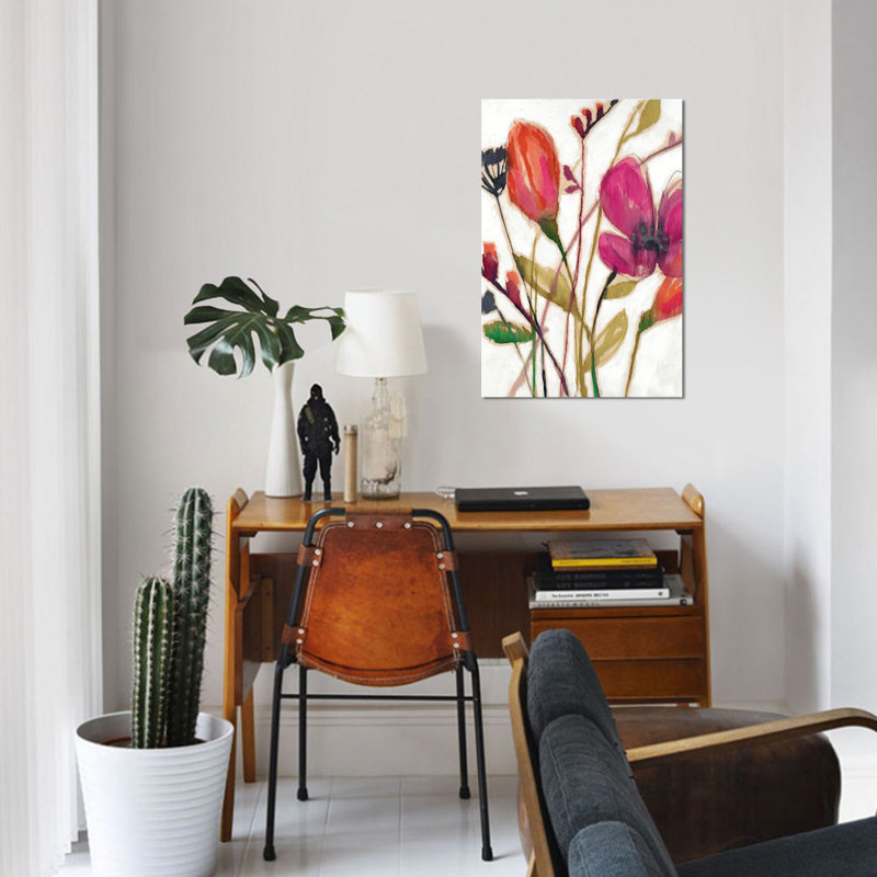 « vif arrangement i », reproduction sur toile, H 18 po x l 12 po x P 1,5 po, Toile tendue, Pas de tapis