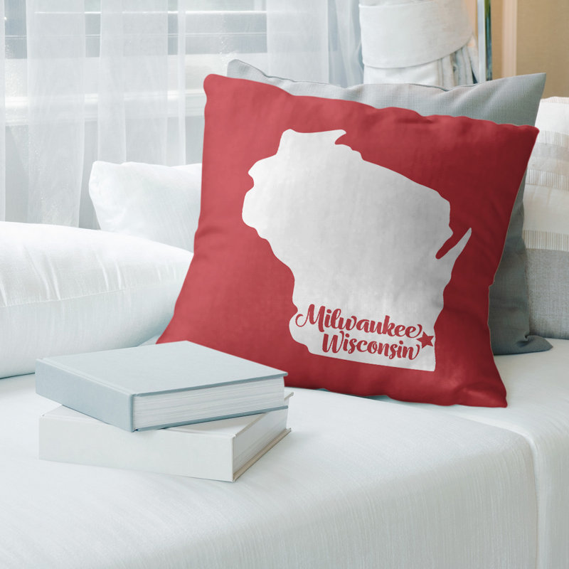 Housse de coussin mobile, Mobile, 26 po x 26 po, Rouge