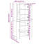 Highboard 2 Pcs 69.5 X 34 X 180 Cm Engineered Wood-1438765943