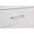 Copper White 2-Drawer Rectangular Nightstand With Bar Handle Pulls