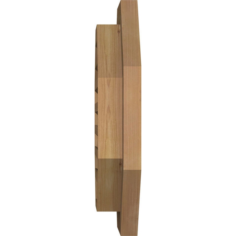 Grille d'aération en cèdre, bois, H 17 po x l 17 po