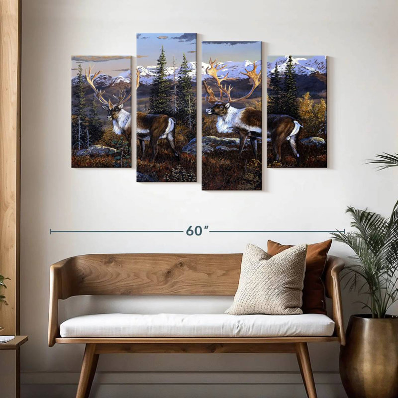 Brampt Caribou, 32" H x 52" W