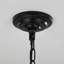 Lustre cage géométrique noir 8 lumières, hauteur réglable-128940661