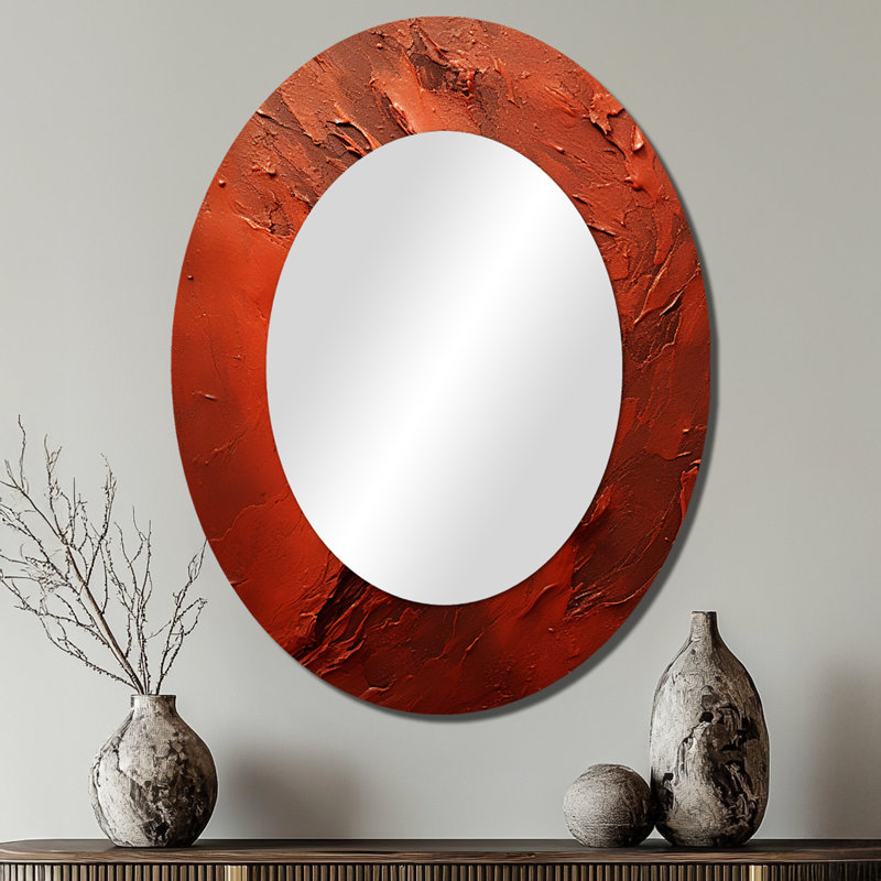 Miroir mural moderne Bitterweet Brushwork I, 40 po x 30 po