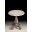 Solid Wood Pedestal End Table