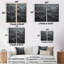 «USA Mountain Majesty Grey Minimalisme», art mural sur toile traditionnel-118999089-118999092-118999093