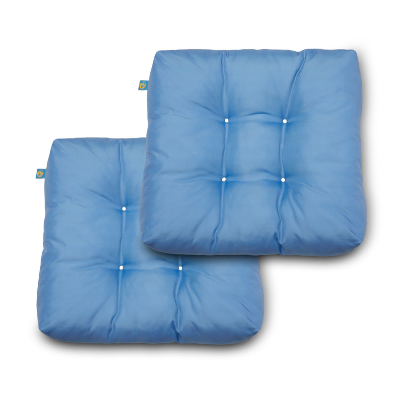 Outdoor 5'' Dining Chair Seat Cushion, Periwinkle Blue