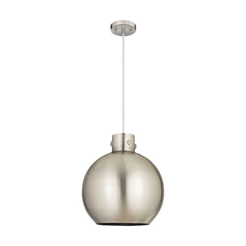 Bergur 1 - Light Single Pendant, Satin Nickel