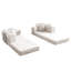 Canapé-lit convertible, canapé-lit pliant en tissu bouclé bicolore avec structure de forme fixe, canapé-lit de salon pour chambre à coucher-1828725310
