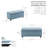 Latitude Run® Ved Fabric Rectangular Storage Bench-827334737