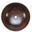 17" Large Round Vessel Hammered Copper Sink