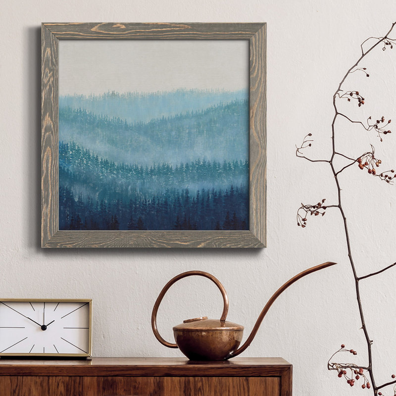 Toile encadrée Smoky Ridge I-Premium - prête à être accrochée, H 31,5 po x l 31,5 po x P 1,5 po, Cadre gris