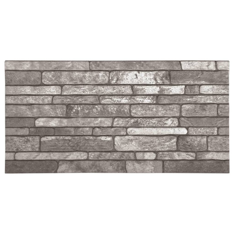 Dark Gray 3D Textured Brick Design Wall Panels