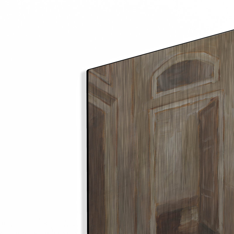 Art mural en métal luxueux «Interior Door Study 2» par Ethan Harper, 12 po x 16 po, H 16 po x l 12 po