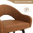 (Set Of 2) 360° Swivel Upholstered Barstools With Back And Metal Legs 26" H Seat Height For Home Bar-1474224874-1457594398