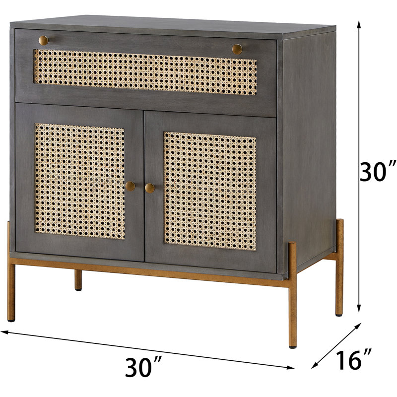 2 - Door Accent Cabinet, Gray