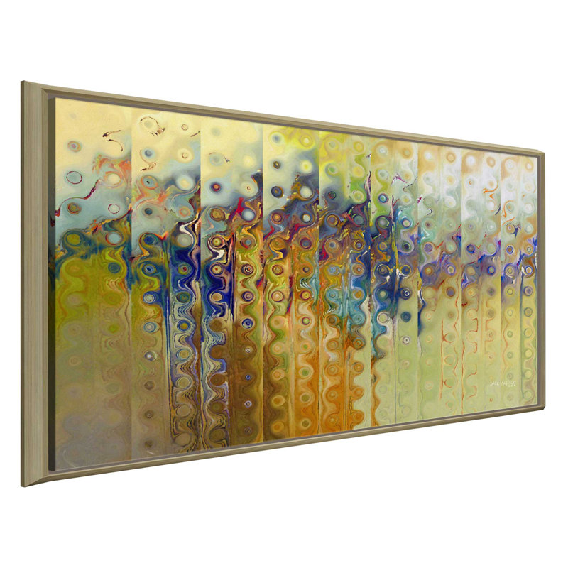 « la foi à perserver », reproduction d’art sur toile, H 31,5 po x l 51,5 po x P 2 po, Cadre flottant champagne