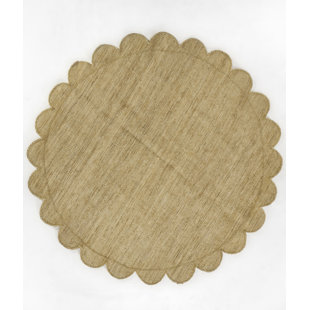 Rosecliff Heights Dakeria Hand Woven Jute Natural Area Rug