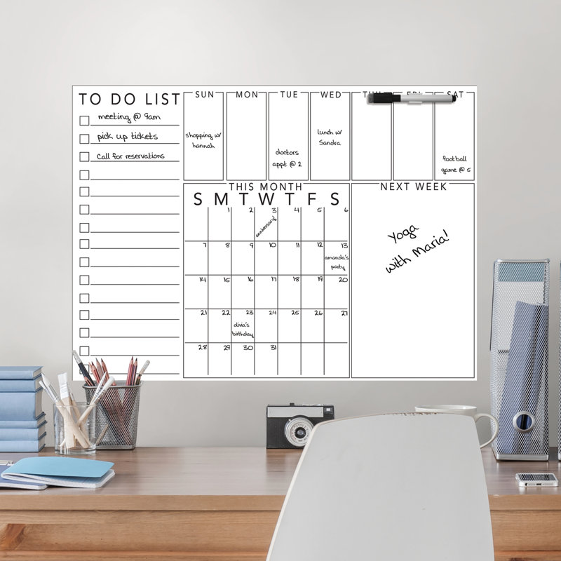 WallPops! No Vinyl Peel And Stick Whiteboard