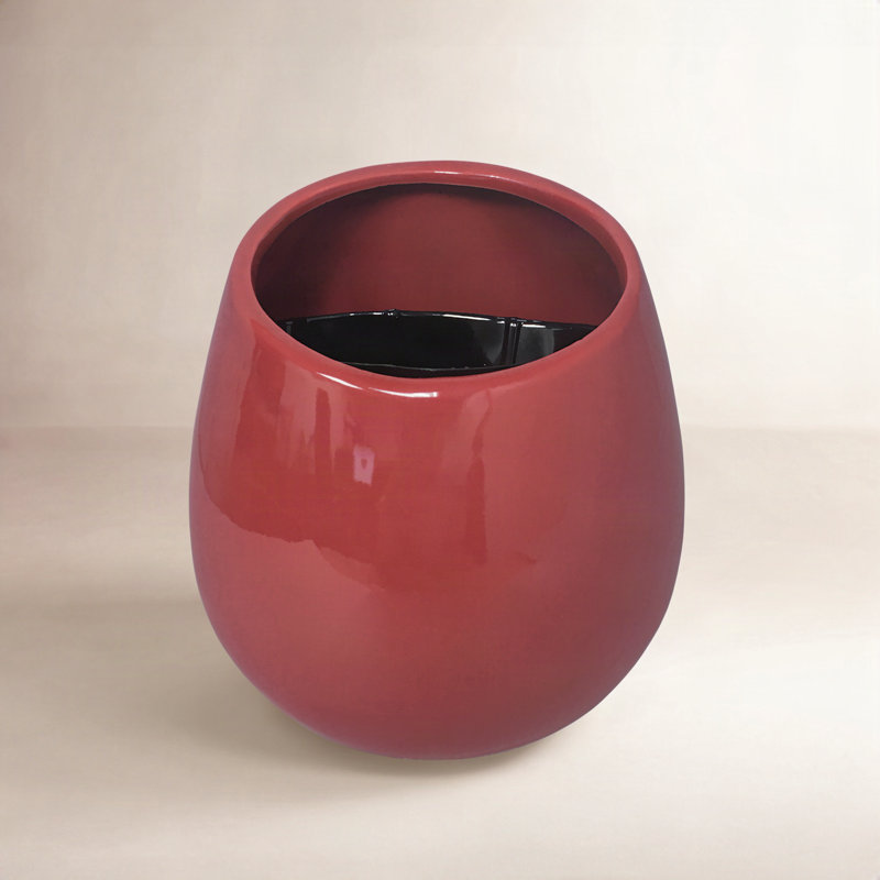 Jardinière murale Hilaria, H 3,5 po x l 4 po x P 5 po, Rouge lustré