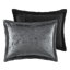 3 pièces, double / grand, velours froissé, édredon réversible, gris anthracite, rembourrage, - velours double / grand pour un côté doux et confortable, rembourré, lavable à la machine-124961275-124961273