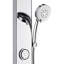Panneau de douche FORNO ACQUA AcquaSPA avec SensoTEMP, finition en acier inoxydable miroitant, douche de pluie, pomme de douche à main, jets de corps, débit de 2,5 GPM-116472657