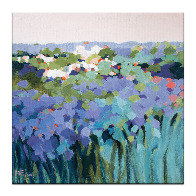Complementary by Catherine Fitzgerald - Painting, Wrapped Canvas, 41cm H x 41cm W x 3cm D