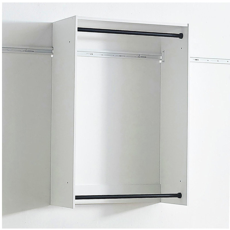 Devi White Wall Mounted Wood Closet System