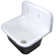 Anchor 22" L X 18" W Cast Iron Wall Mount Utility Sink with Drain