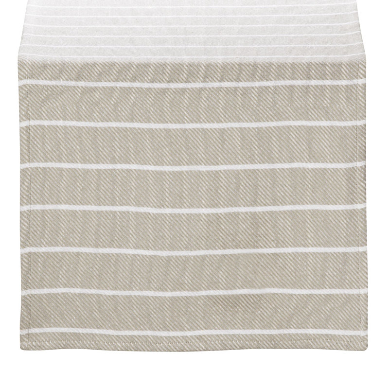 16X80 SAMANTHA Stripe Runner, Taupe Ivory