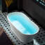 Baignoire autoportante de luxe contemporaine en résine de couleur unie mat L 66-7 / 8 "x l 29-7 / 8" Cove WOODBRIDGE