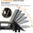 Set of 2 Outdoor Lounge Chairs with 6-Position Adjustable Backrest for Poolside, Patio, Garden, and Deck Use.-129594797