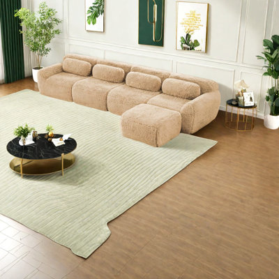 Canapés modulaires confortables, tissu moelleux, conception moderne pour la chambre à coucher