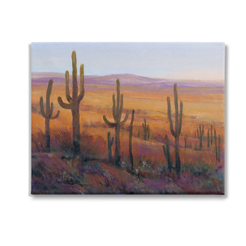 «Desert Cactus Plants» par Tim Otoole, Toile tendue, H 30 po x l 40 po x P 1,5 po
