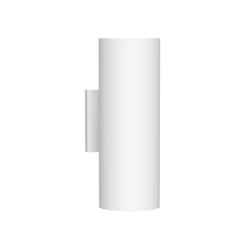 Lorna 12-in (3-in Dia.) 36 Degree Optic White LED Wall Sconce Up/Down Light, White, 24 W, 12.75" H x 4.63" W x 3.88" D