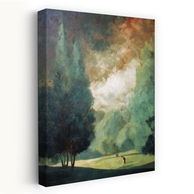 «Morning On The Green Serene Vibrant Abstract Landscape Art»