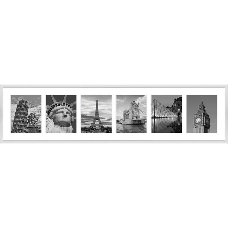 Kymbre Collage Picture Frame, Glossy White