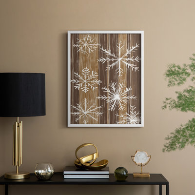 «Christmas Holiday Art XXIV», reproduction encadrée - bois massif