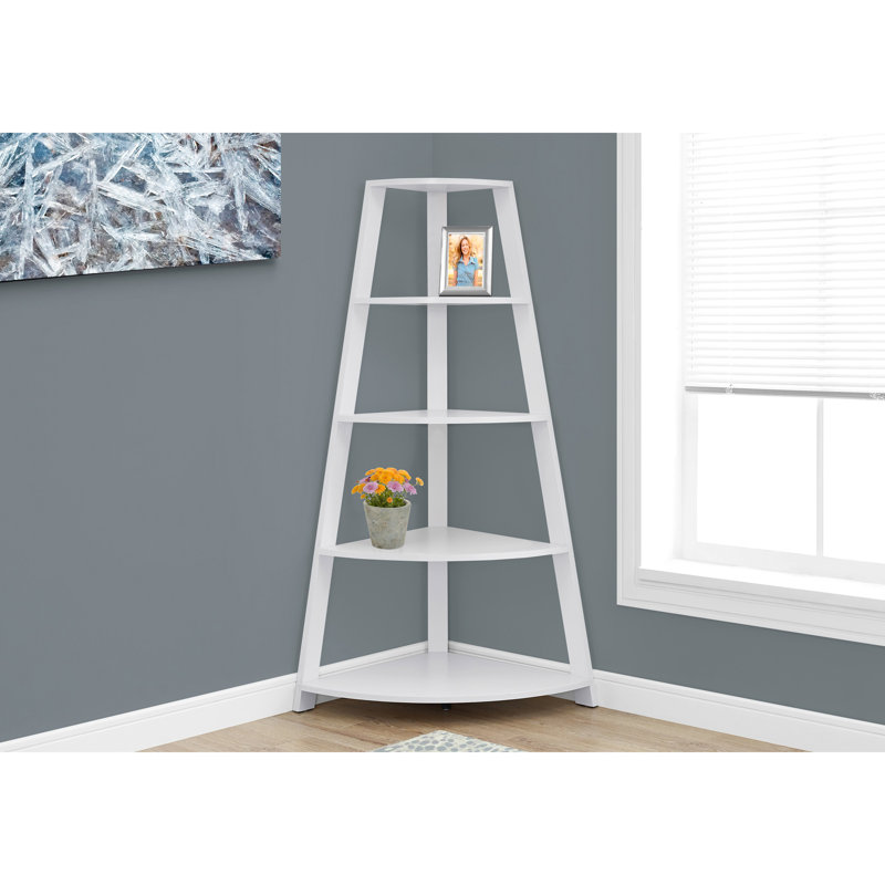Bibliothèque blanche H 60 "dans le couloir - moderne avec tablette fixe