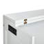 Lit escamotable en pin massif avec port USB et tablettes amovibles, pour l'efficacité du bureau personnel et de la chambre d'amis.-24766877-24766878