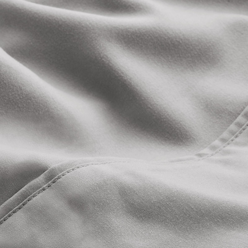 Microfiber Sheet Set with Bonus Pillowcase Set, California King, Light Gray