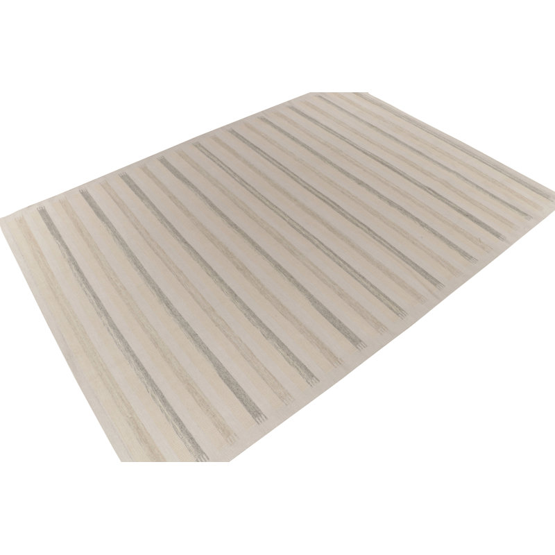 Scandinavian Wool Geometric Area Rug, Rectangle 10' x 14'